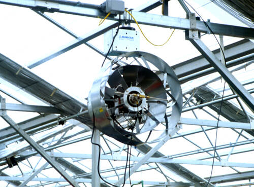 Photo of a fogging system fan.