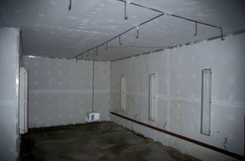 Photo of a germination room with insulated side walls.